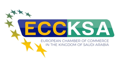 The European Chamber of Commerce in the Kingdom of Saudi Arabia (ECCKSA) logo